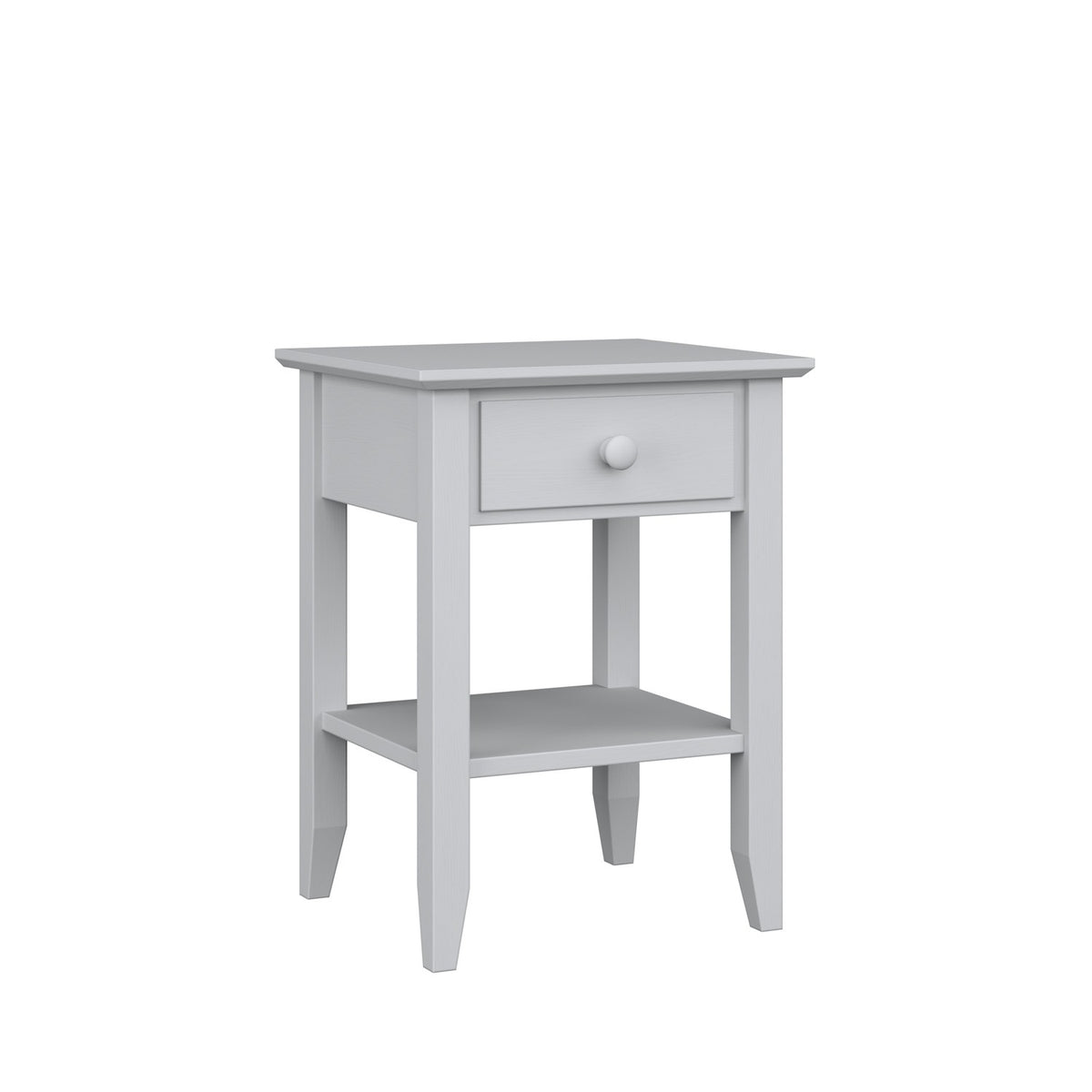 Wooden bedside table 1S N01 Scandi grey