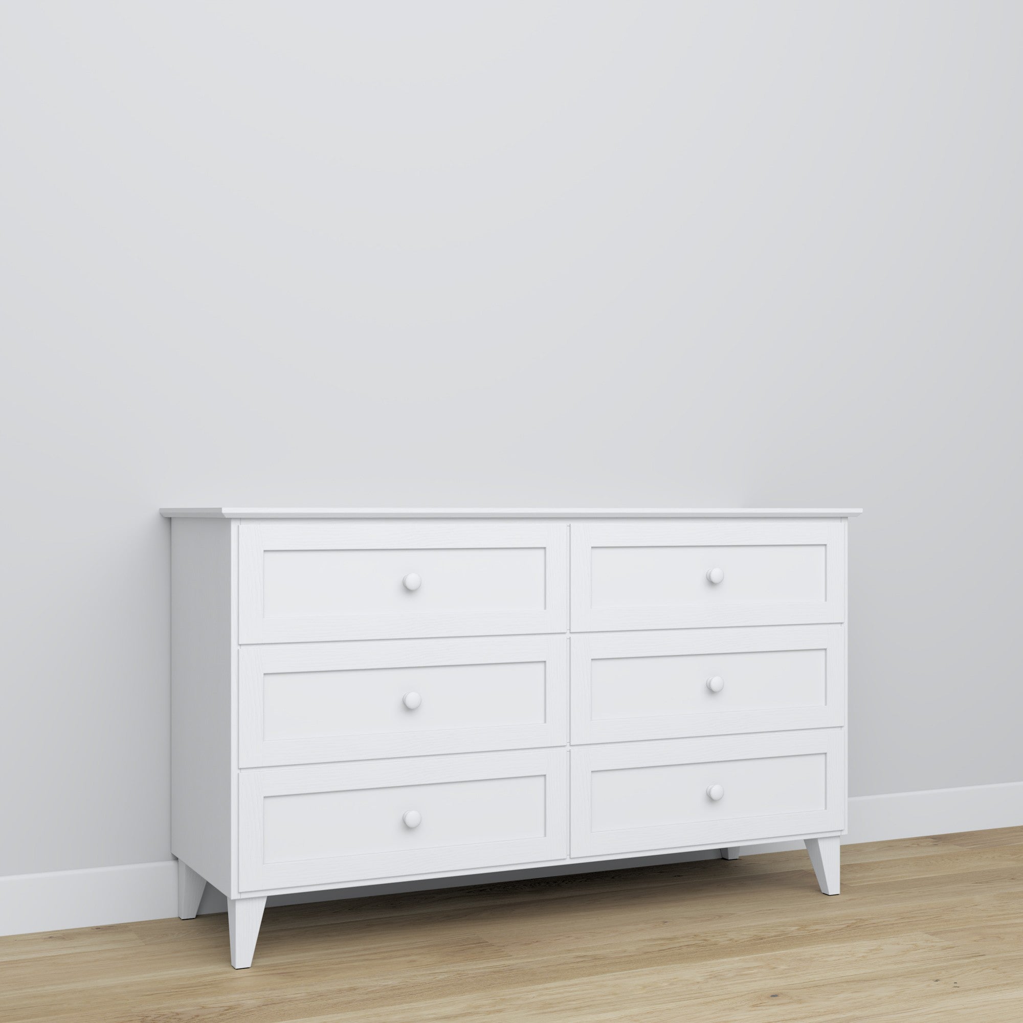 Wooden chest of drawers 6S 154 Scandi white