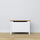 Wooden chest Scandi white / natural oak