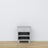 Wooden bedside table 1S N02 Scandi grey