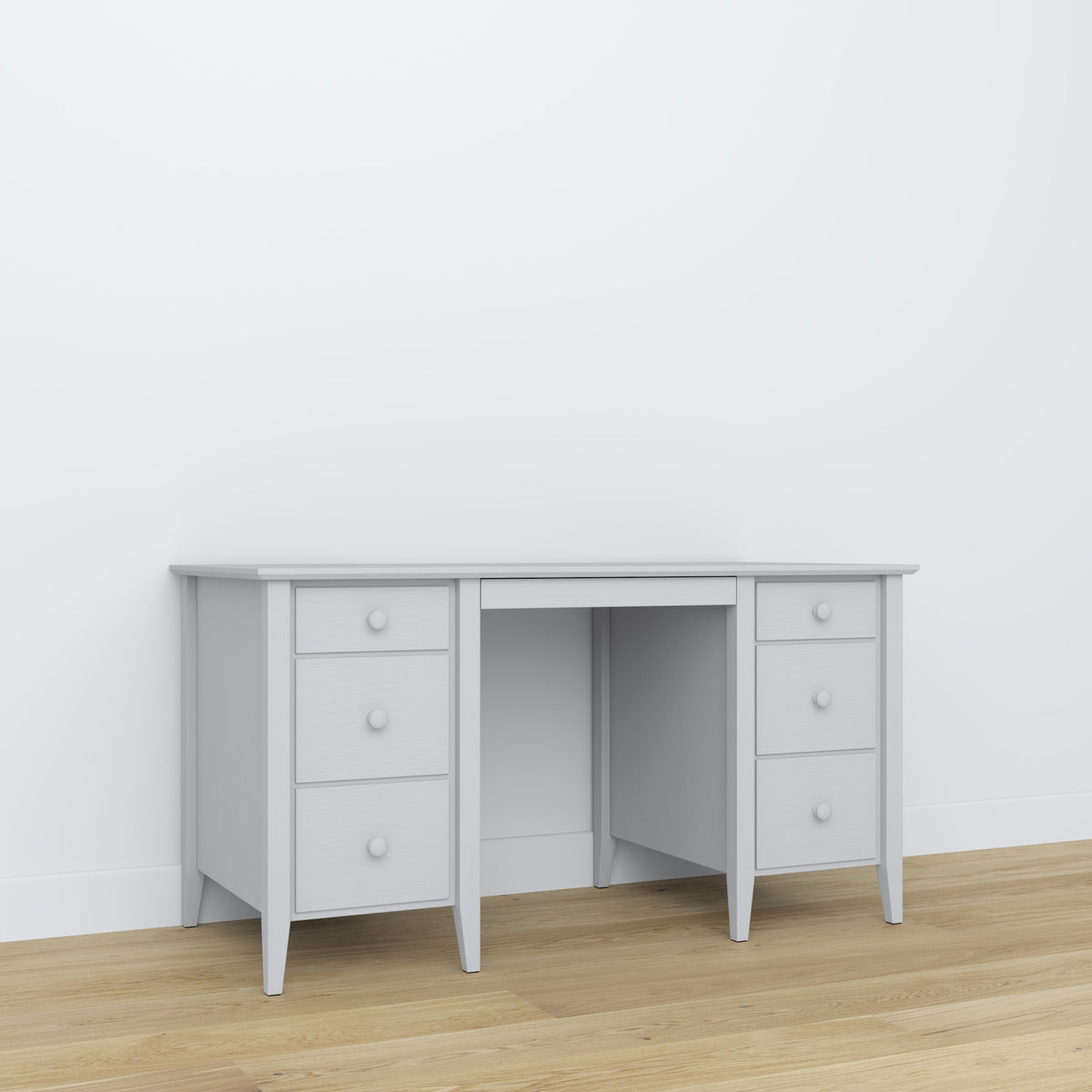 Wooden desk 6S Scandi grey