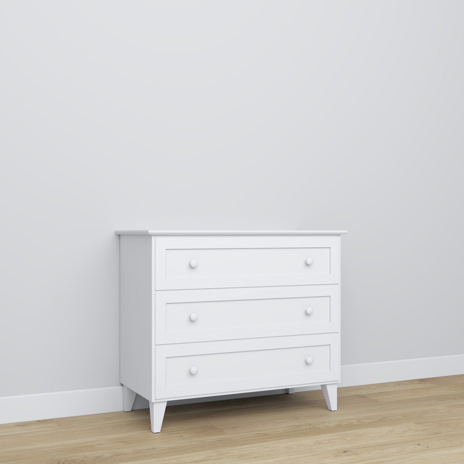 Wooden chest of drawers 3S 105 Scandi white