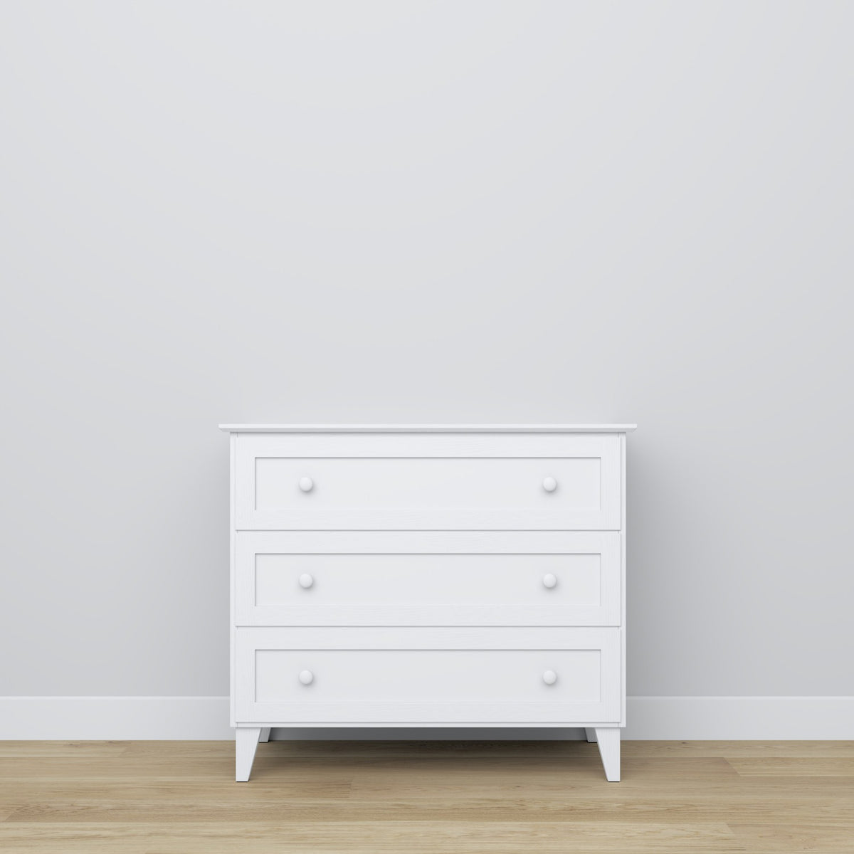 Wooden chest of drawers 3S 105 Scandi white