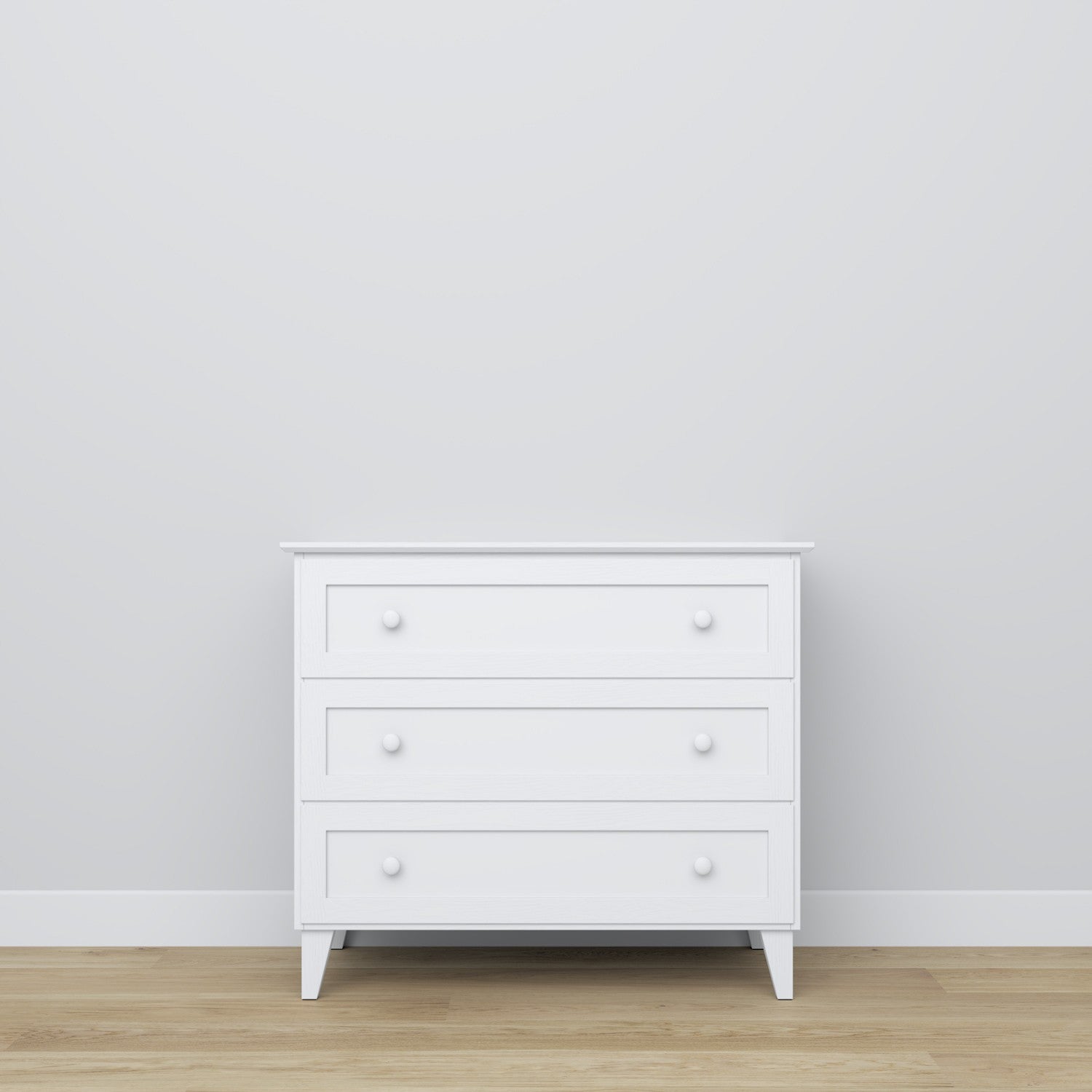 Wooden chest of drawers 3S 105 Scandi white