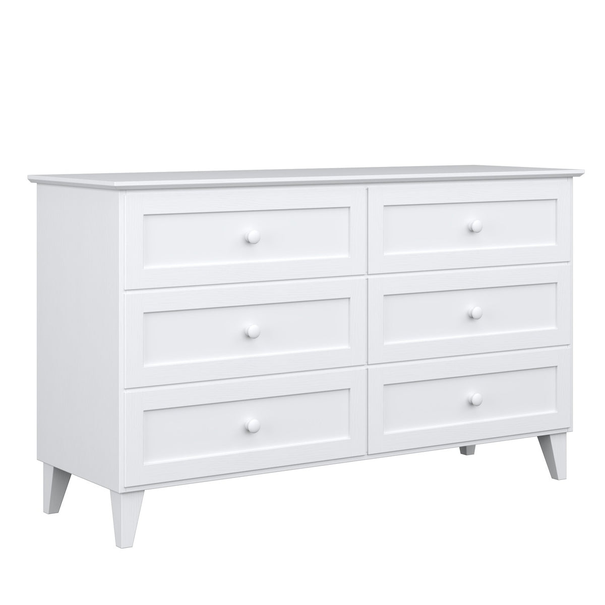 Wooden chest of drawers 6S 154 Scandi white