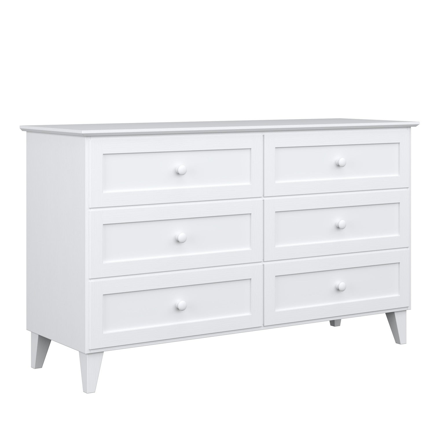 Wooden chest of drawers 6S 154 Scandi white