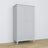 Wooden wardrobe 2D1S Scandi grey