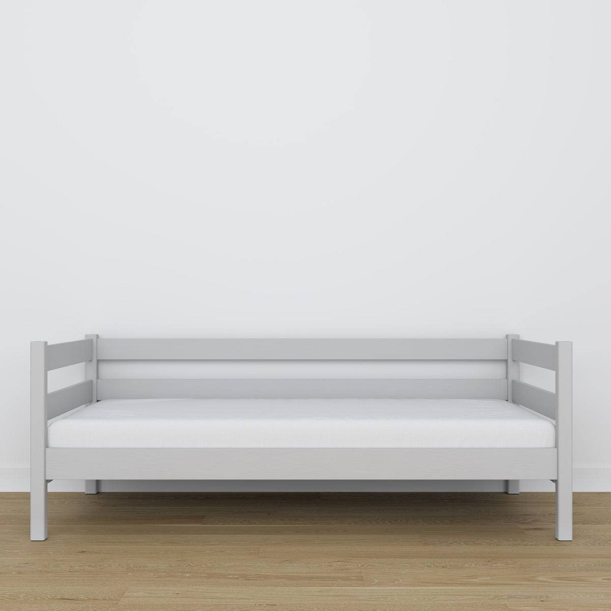 Łóżko sofa N01 popielaty – dodatkowy widok, lite drewno sosnowe