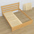 Prírodná borovicová manželská posteľ z dreva - rozmery a schéma, Nizio Home