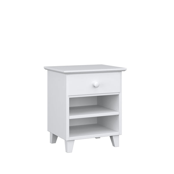 Oak bedside table 1S N02 Scandi oak natural / black