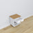 Wooden bedside table 1S N02 Scandi white / natural oak