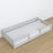 Wooden low bed N01 grey