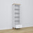 Wooden shelf 1S 57 Scandi white / oak
