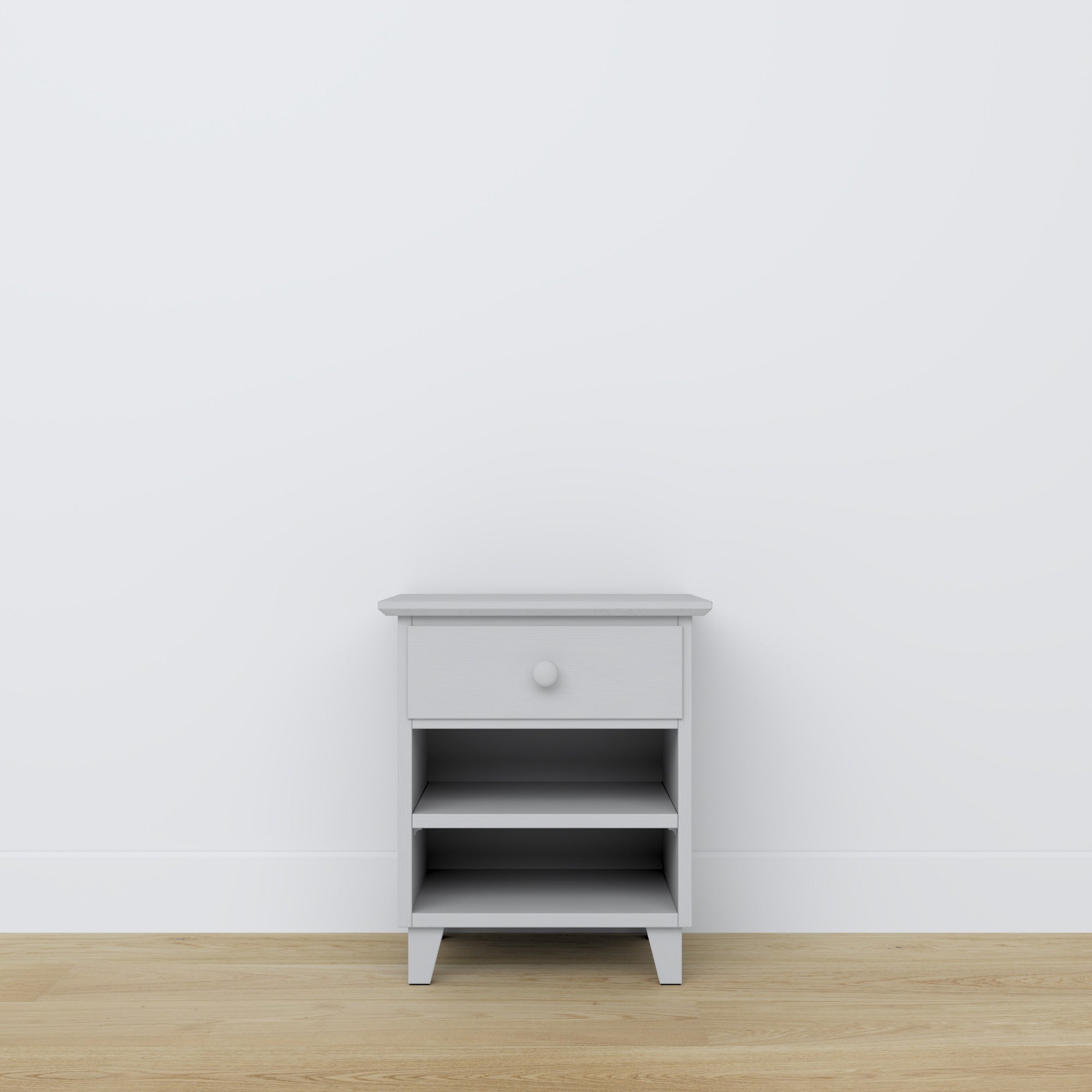 Wooden bedside table 1S N02 Scandi grey