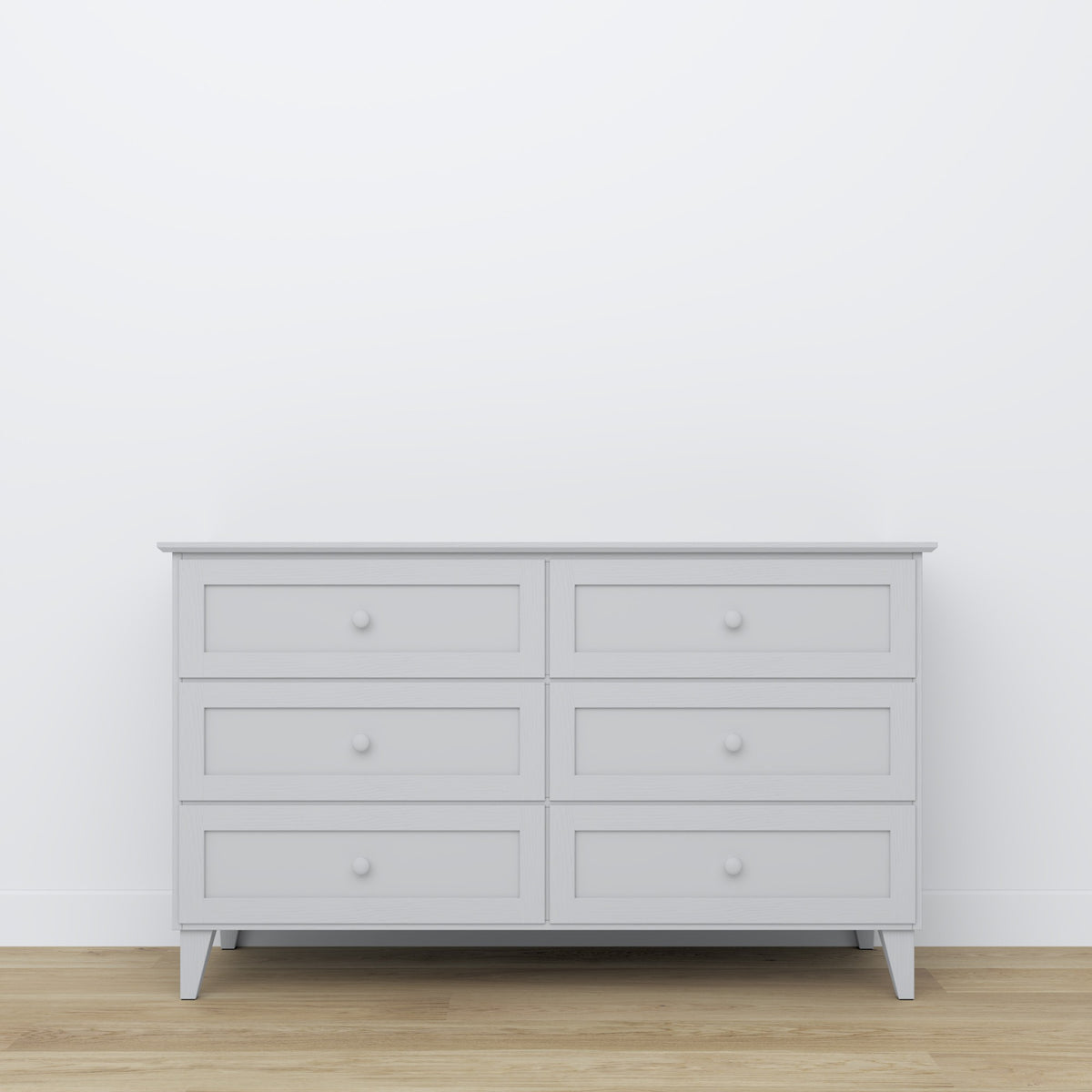 Wooden chest of drawers 6S 154 Scandi grey