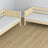 Clear Pine Wooden Bunk Bed – Interior of Mattress Drawer, Children’s Room