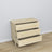Pine chest of drawers 3S 105 Scandi clear pine