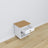Wooden bedside table 1S N02 Scandi white / natural oak
