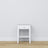 Wooden bedside table 1S N01 Scandi white