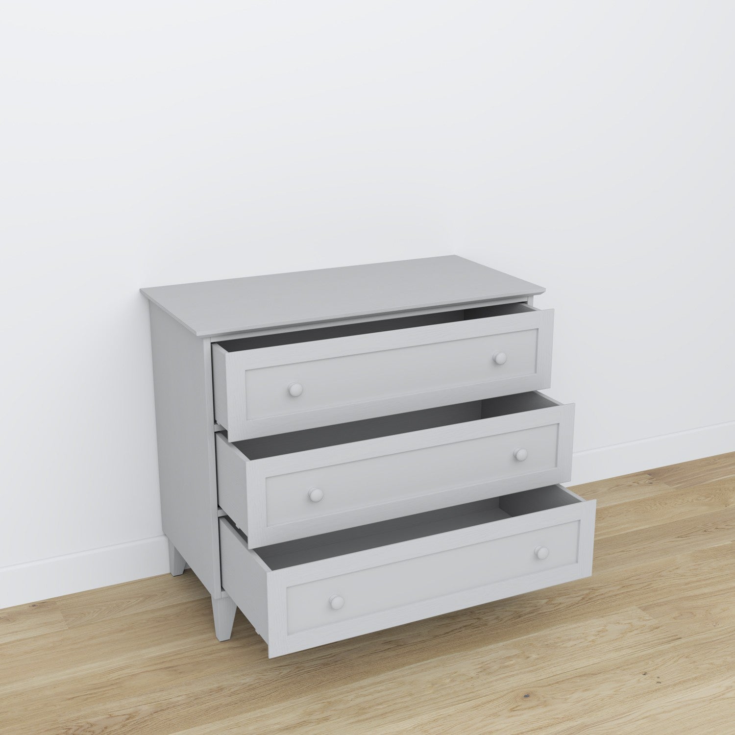 Wooden chest of drawers 3S 105 Scandi grey