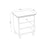 Wooden bedside table 1S N02 Scandi grey
