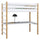 White and Oak Wooden Loft Bed with Desk – Children’s Room, Scandi Nizio