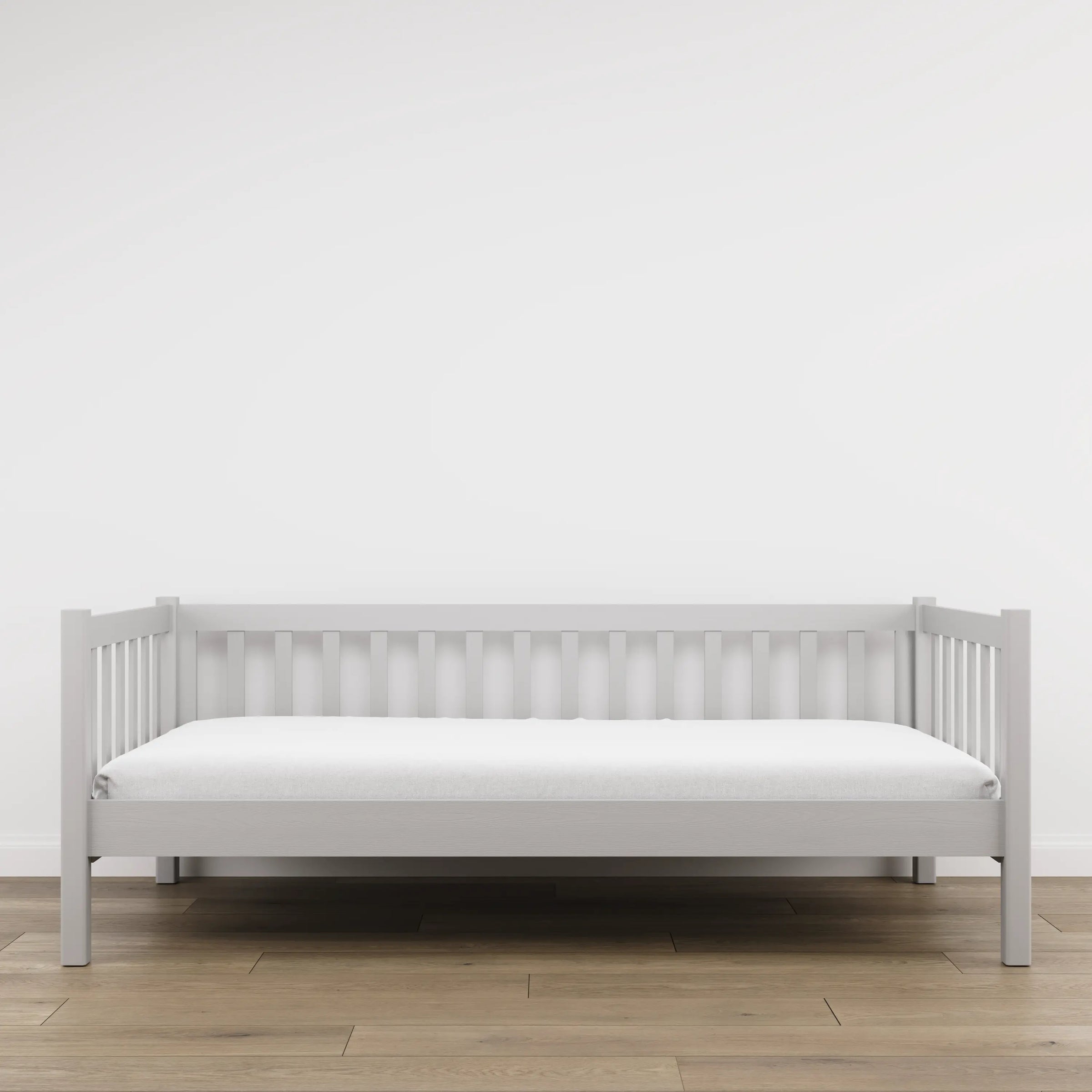 Łóżko sofa N03 popielaty – dodatkowy widok, lite drewno sosnowe