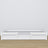 Wooden low bed N01 white