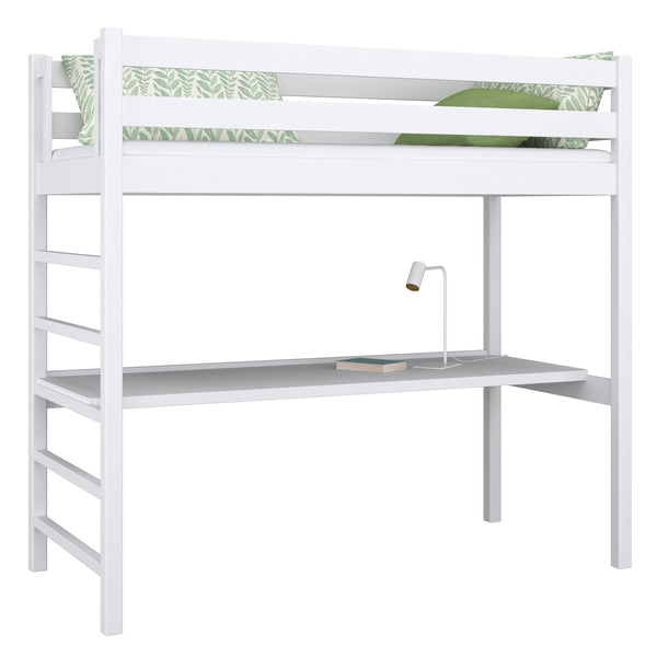 Loft Bed with Desk N01 RAL/NCS – Wooden, Color Matched to Your Interior, Nizio Home