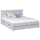 Wooden double bed with drawer N02 grey