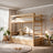Oak bunk bed with mattress drawer N03 oak natural