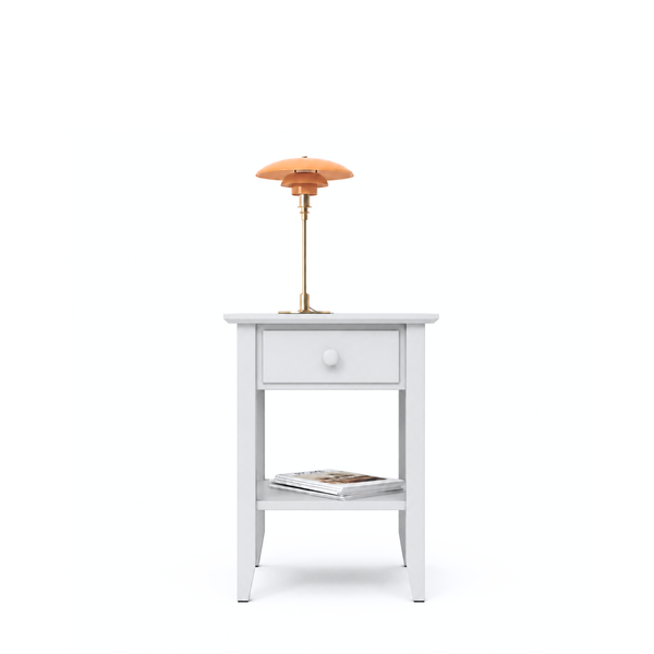 Wooden bedside table 1S N01 Scandi grey